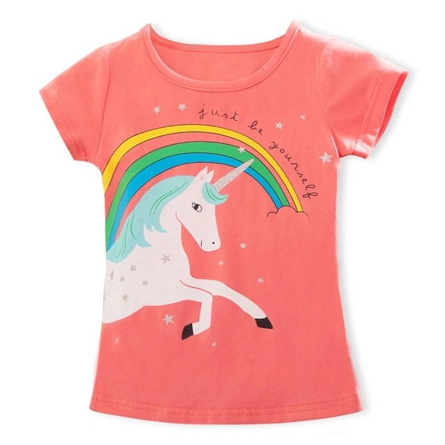 Children&prime;s T-Shirt Kid&prime;s Shirts Child Baby Toddler Unicorn Party Tee Tops Clothing Short Tees Cute Comfortable T Clothing