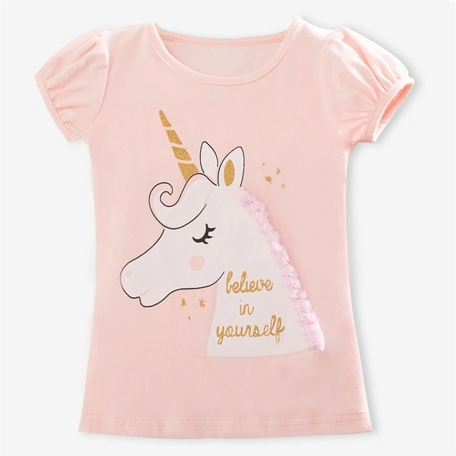 Children&prime;s T-Shirt Kid&prime;s Shirts Child Baby Toddler Unicorn Party Tee Tops Clothing Short Tees Cute Comfortable T Clothing