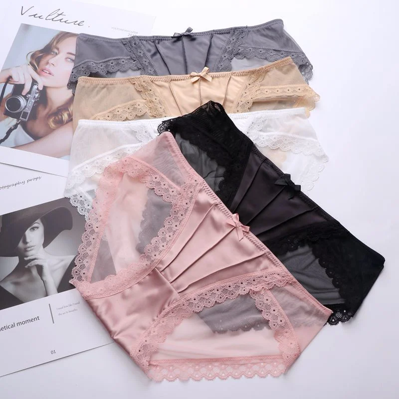 European and American Lace Underpants Women&prime;s Hip Bag Low Waist Seamless Underpants.