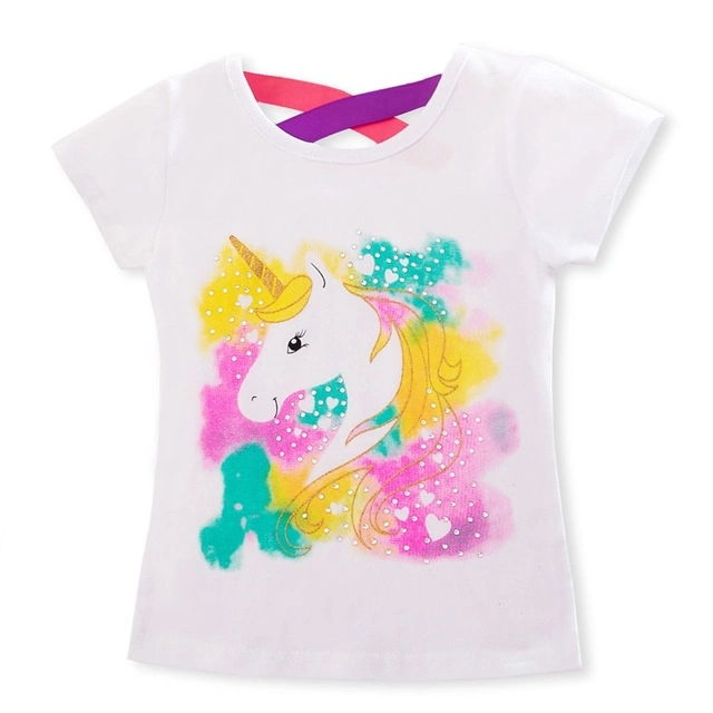 Children&prime;s T-Shirt Kid&prime;s Shirts Child Baby Toddler Unicorn Party Tee Tops Clothing Short Tees Cute Comfortable T Clothing